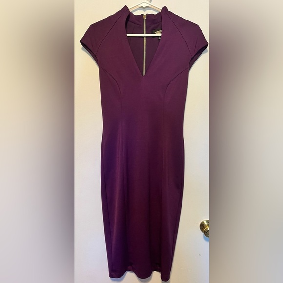 Alexia Admor Purple Katrina Midi Dress Size S - Picture 2 of 7